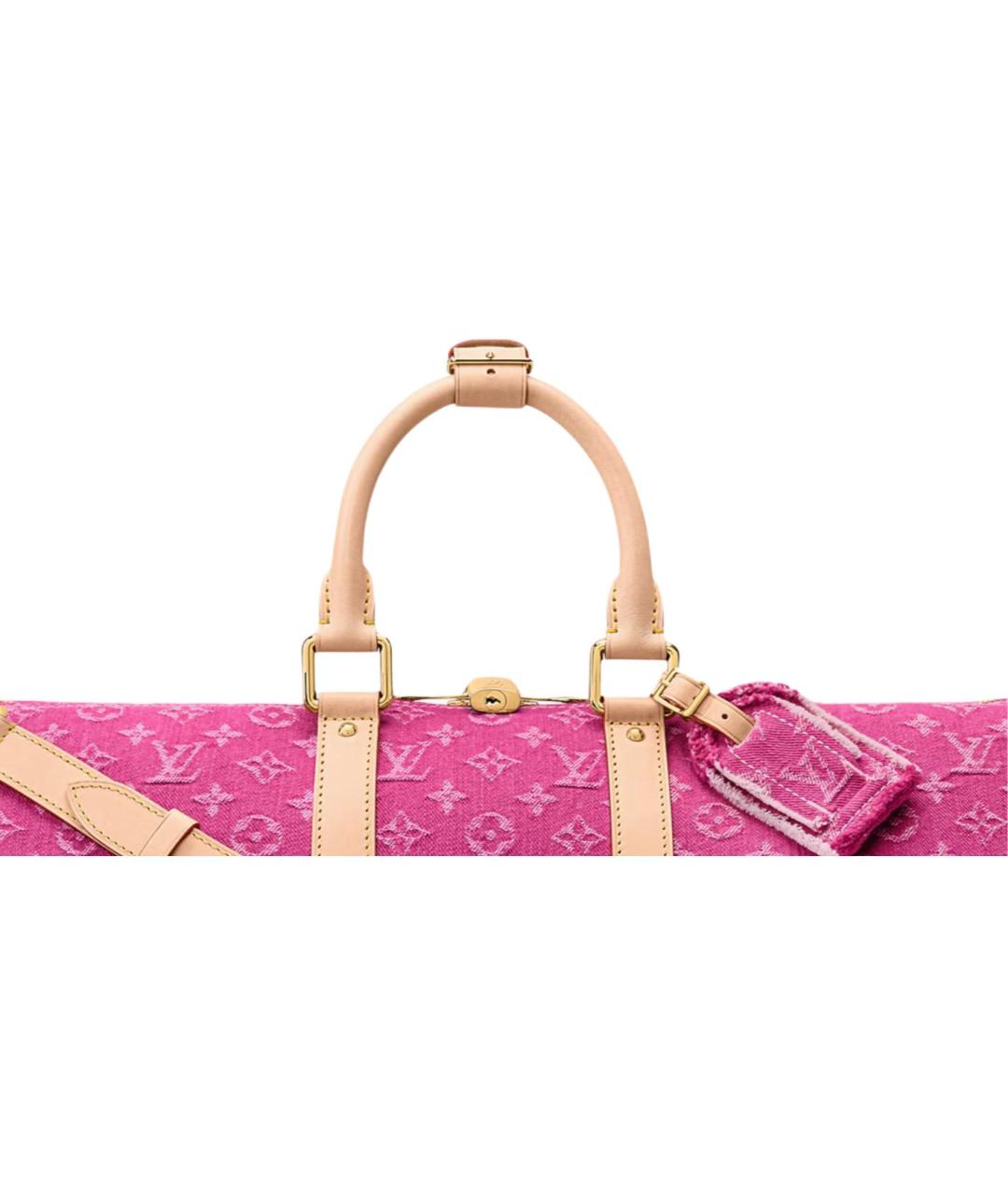 LOUIS VUITTON Розовая дорожная/спортивная сумка, фото 5