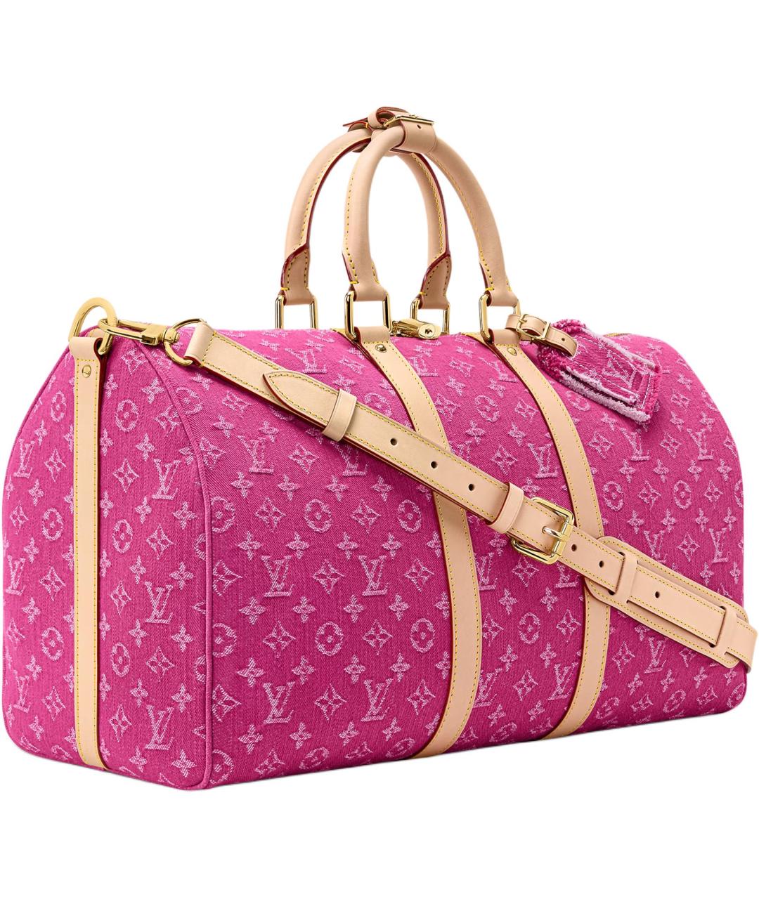 LOUIS VUITTON Розовая дорожная/спортивная сумка, фото 2