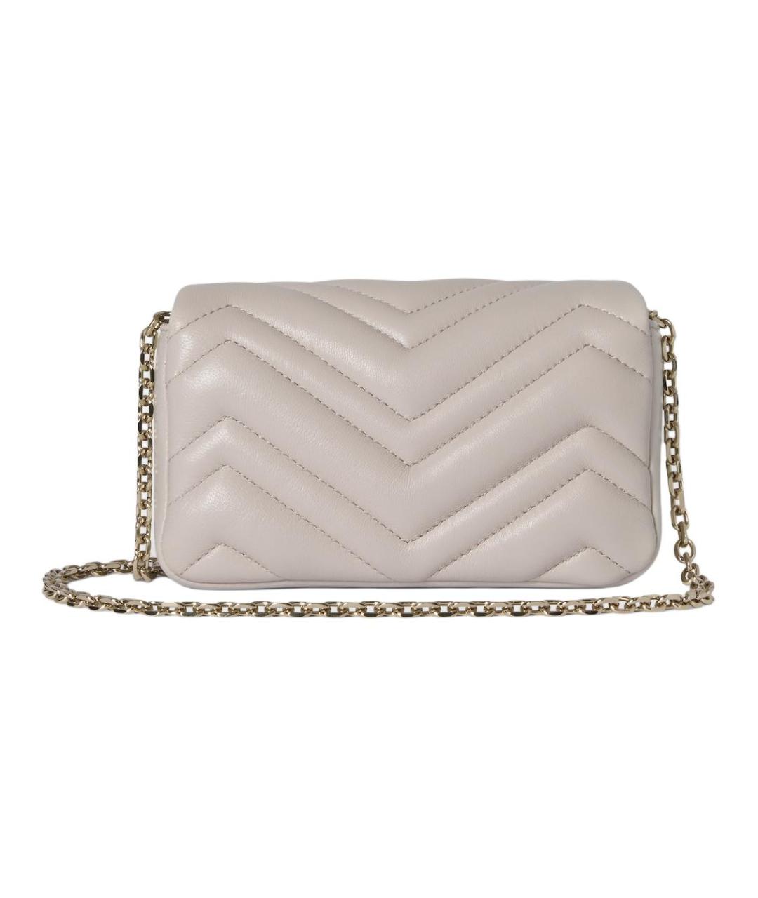 GUCCI Серая кожаная сумка через плечо, фото 4