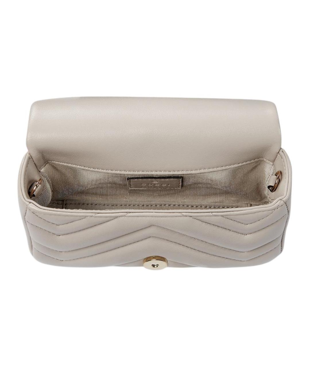 GUCCI Серая кожаная сумка через плечо, фото 3