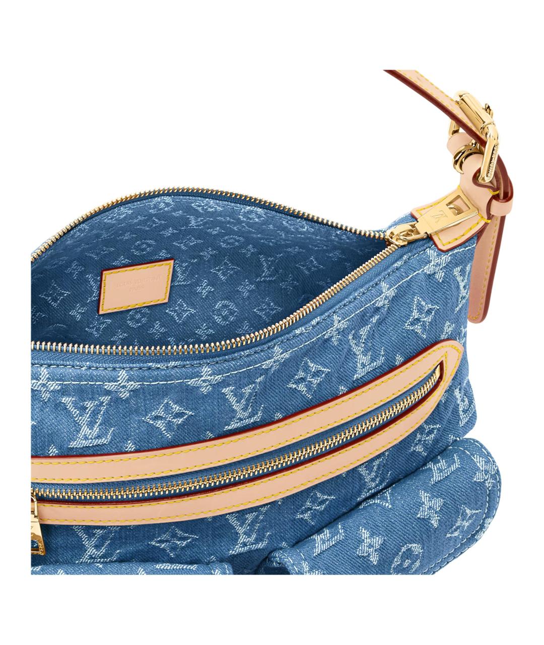 LOUIS VUITTON Синяя сумка через плечо, фото 5