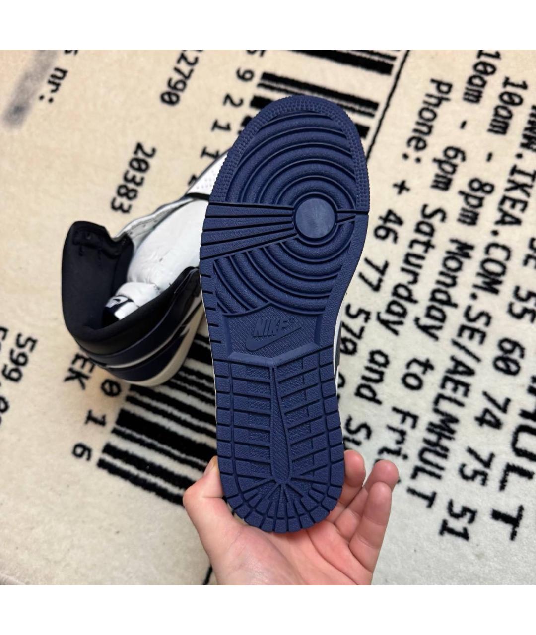 JORDAN Синие высокие кроссовки / кеды, фото 5