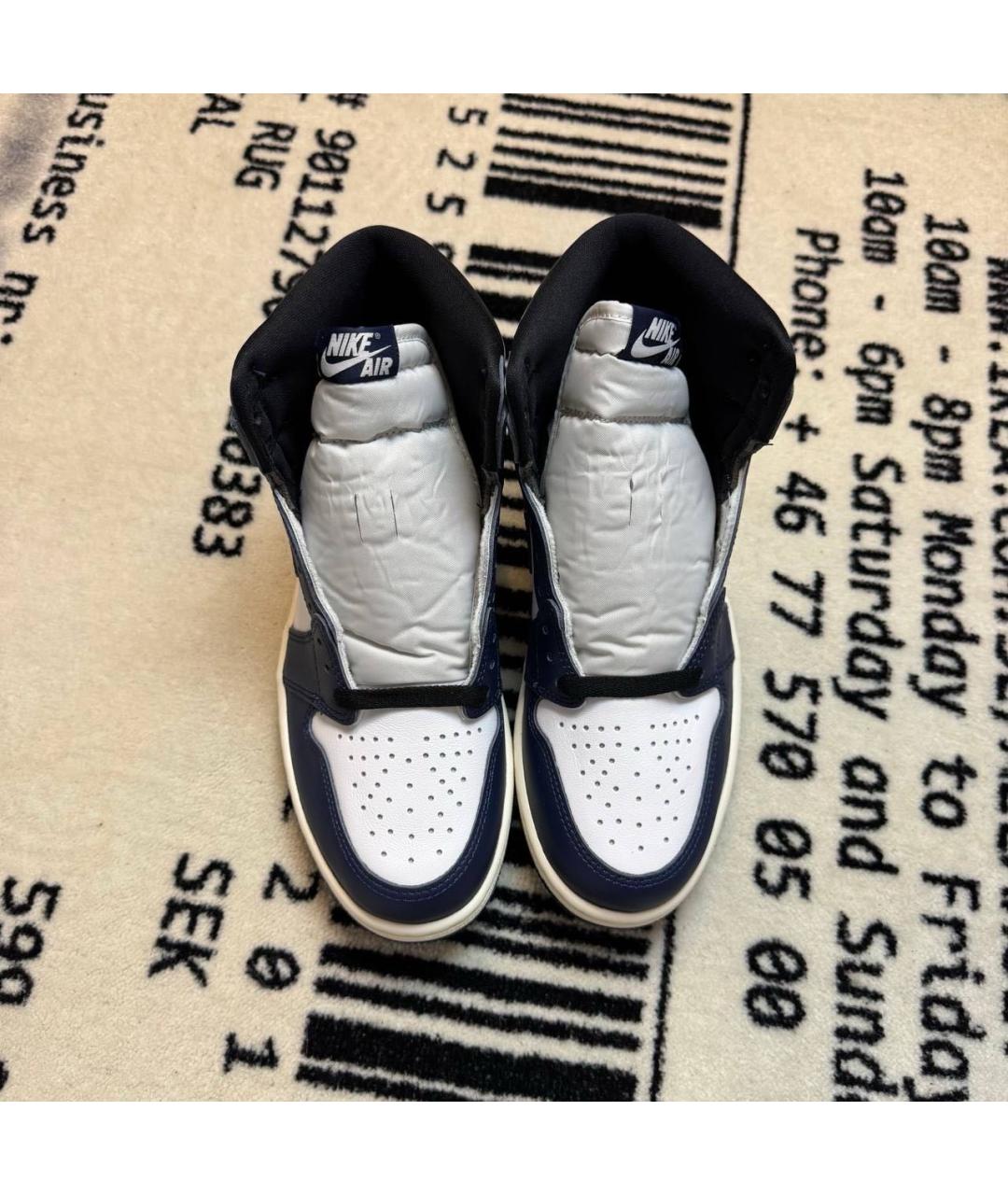 JORDAN Синие высокие кроссовки / кеды, фото 2