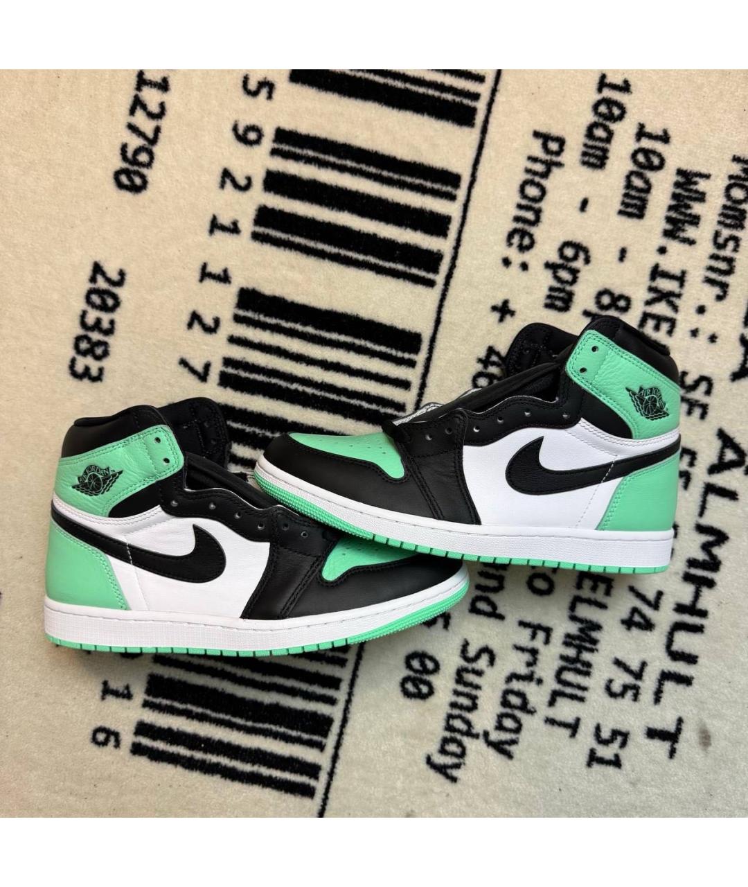 JORDAN Мульти кожаные высокие кроссовки / кеды, фото 6