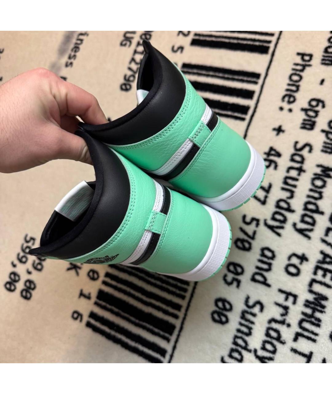 JORDAN Мульти кожаные высокие кроссовки / кеды, фото 4