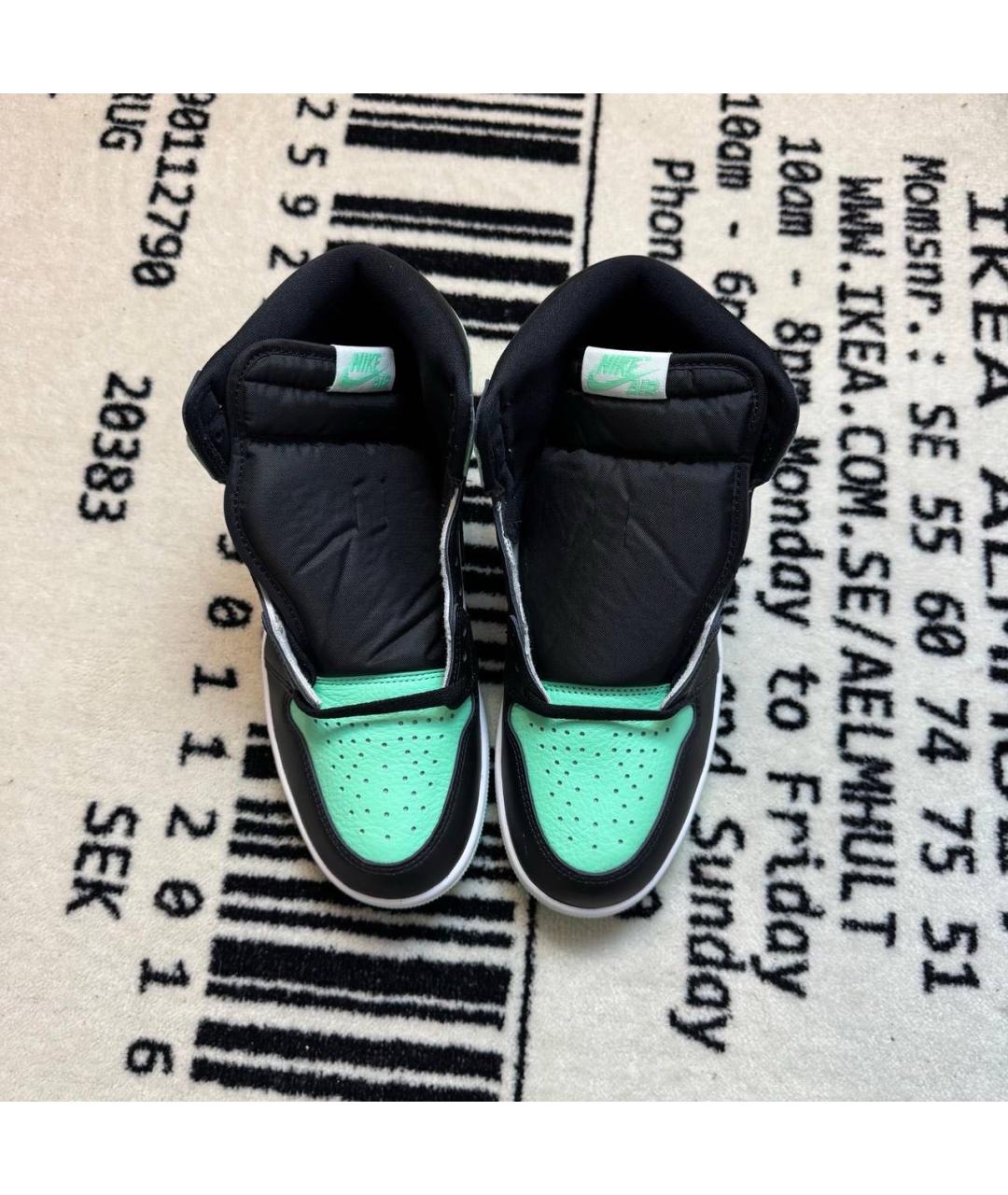 JORDAN Мульти кожаные высокие кроссовки / кеды, фото 2