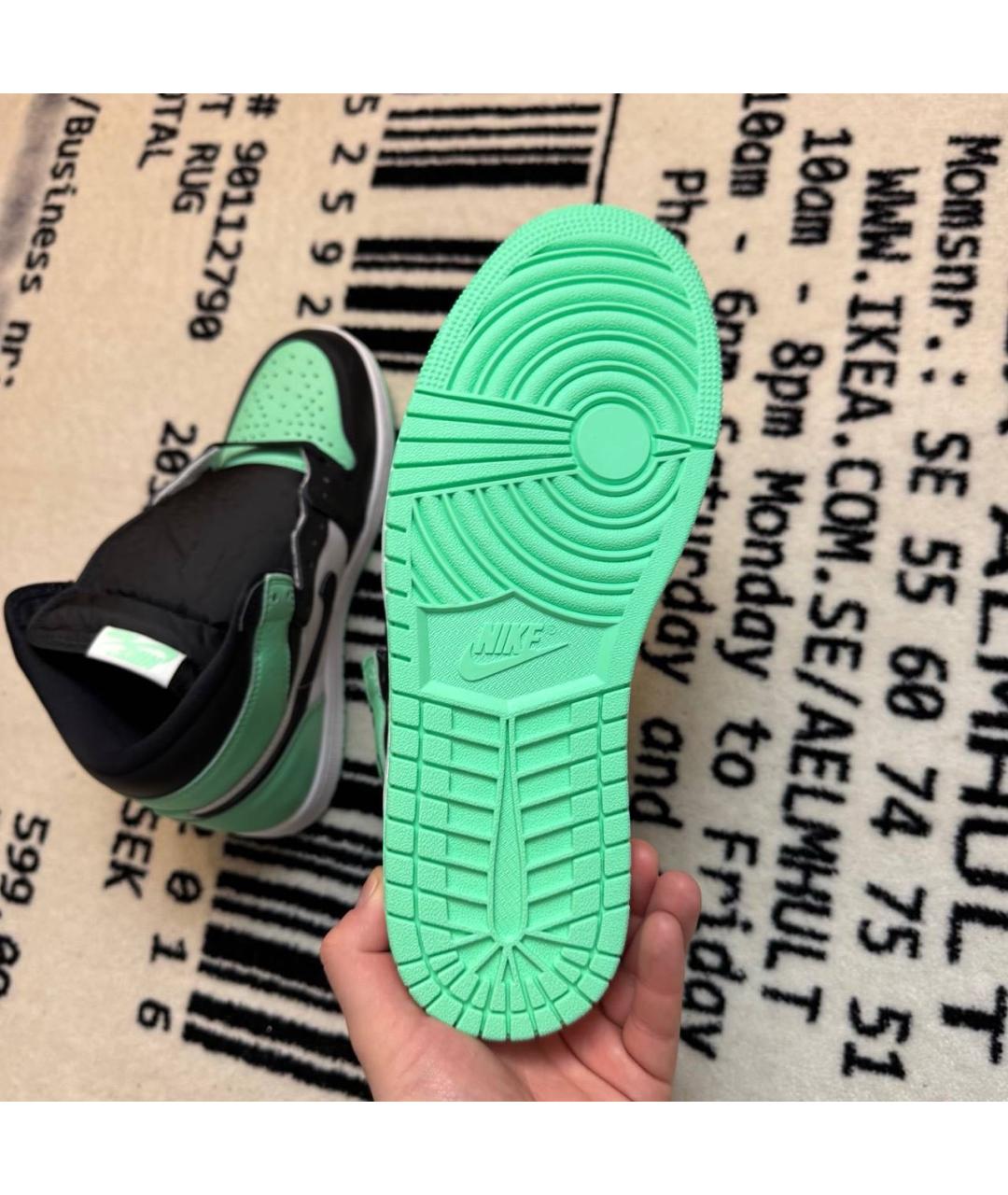 JORDAN Мульти кожаные высокие кроссовки / кеды, фото 5