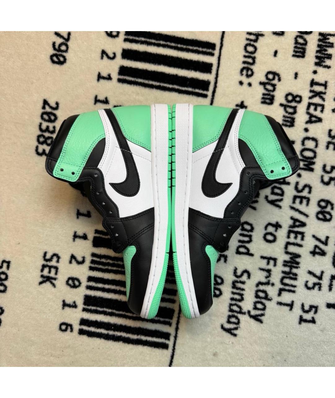 JORDAN Мульти кожаные высокие кроссовки / кеды, фото 3