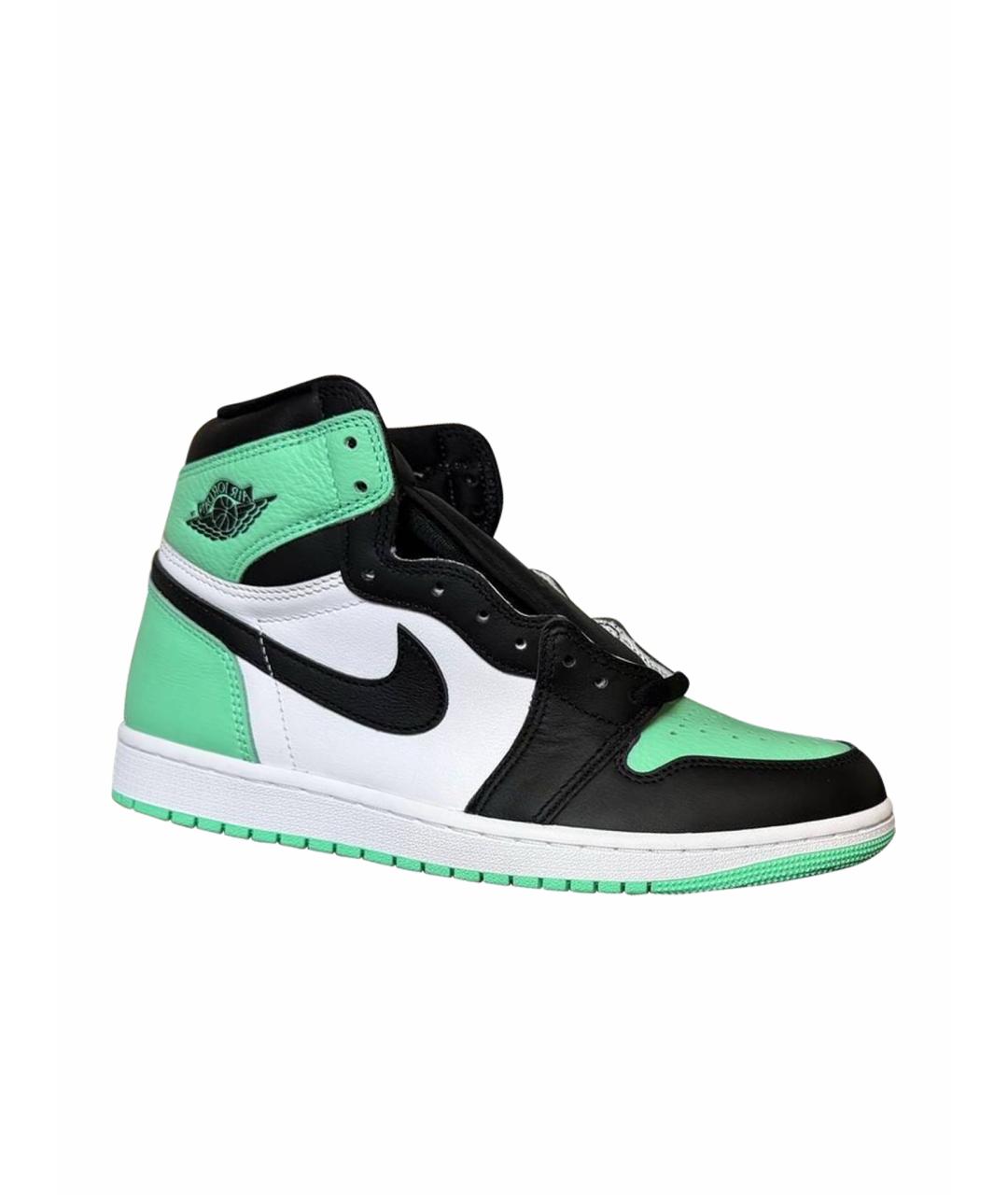 JORDAN Мульти кожаные высокие кроссовки / кеды, фото 1