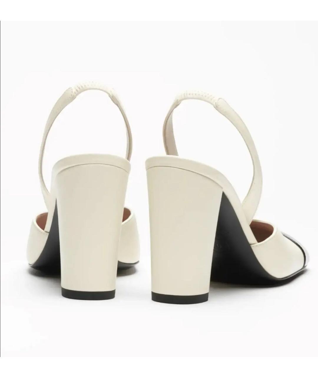 CHANEL Белые кожаные туфли, фото 2