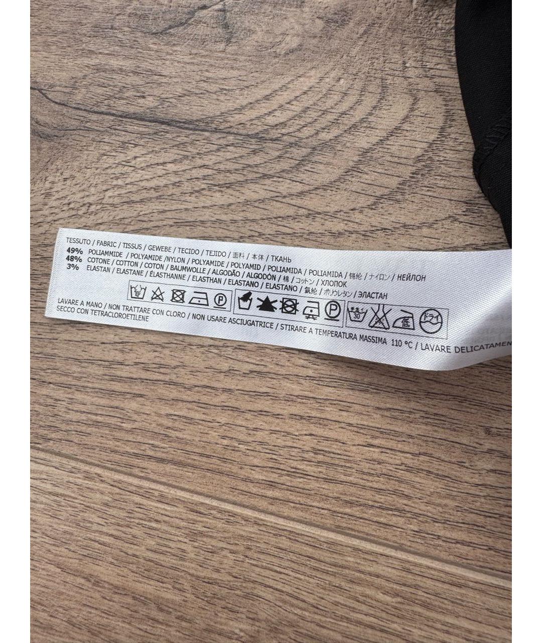 TWIN-SET Черное хлопковое повседневное платье, фото 7