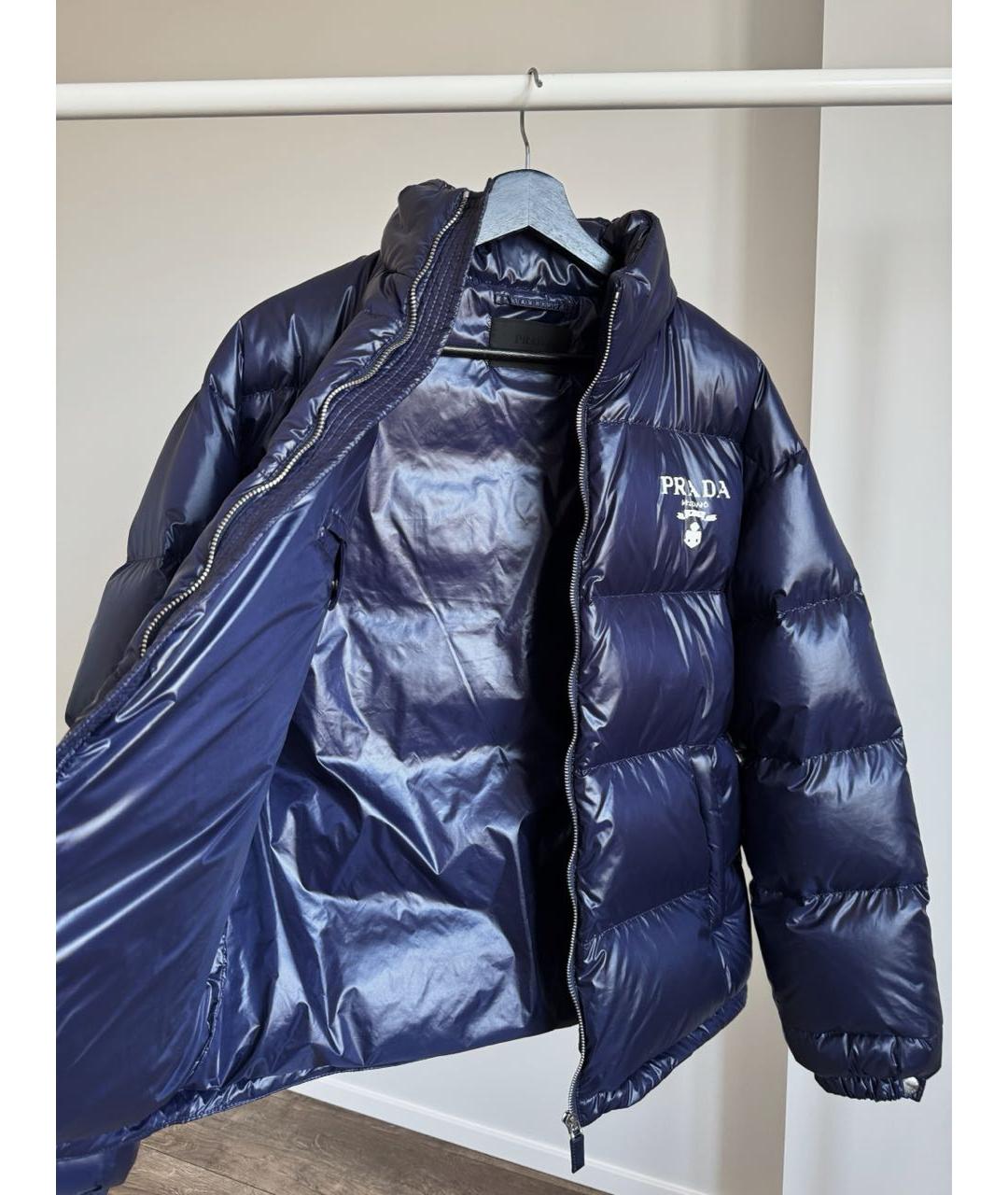 PRADA Темно-синий пуховик, фото 3
