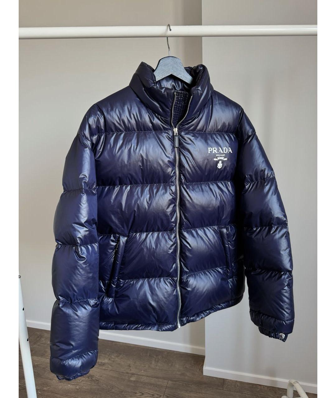 PRADA Темно-синий пуховик, фото 2