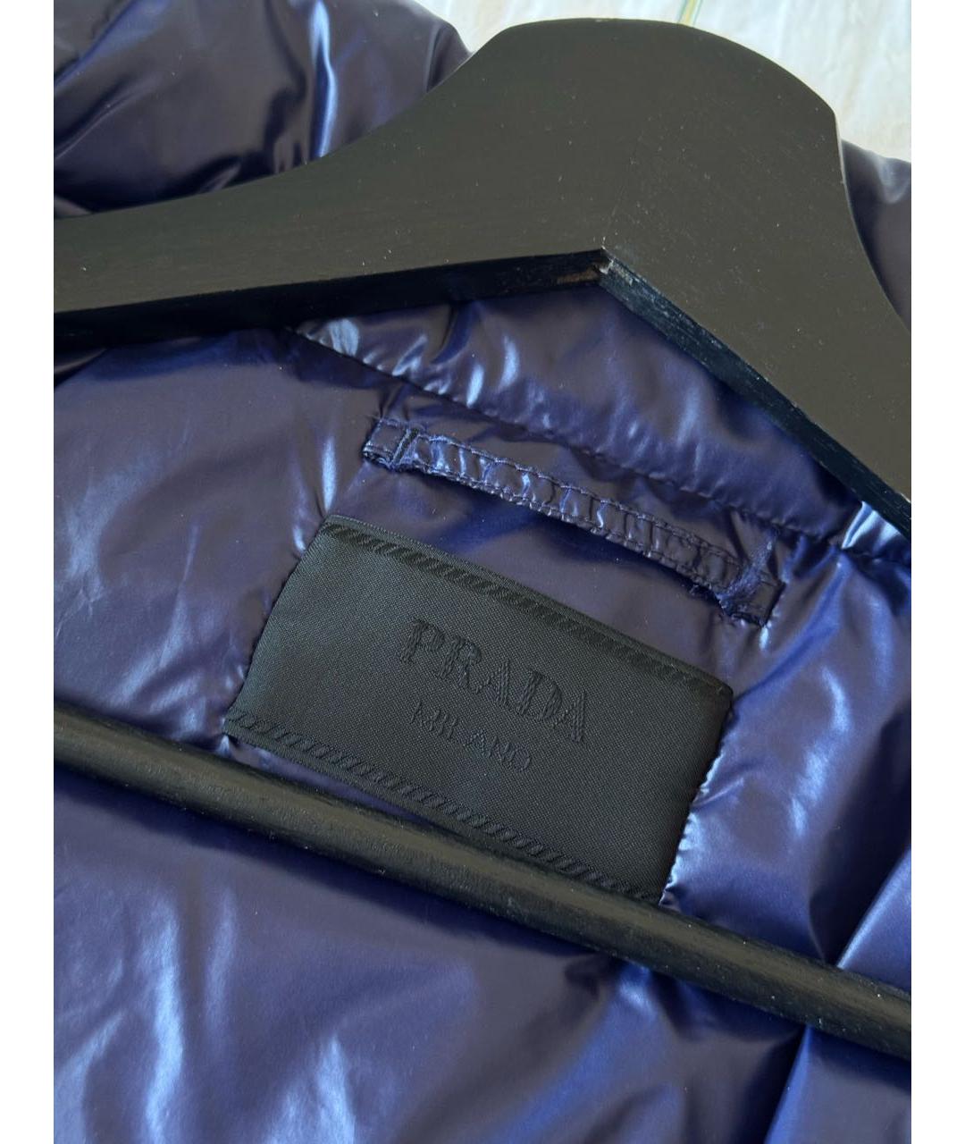 PRADA Темно-синий пуховик, фото 6