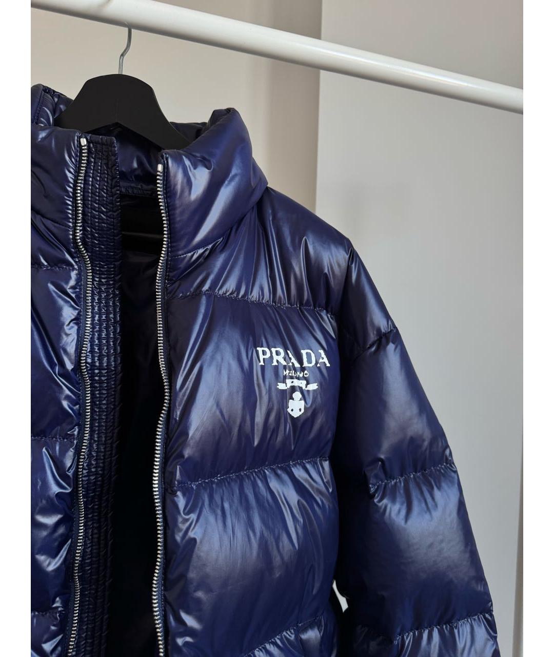 PRADA Темно-синий пуховик, фото 4