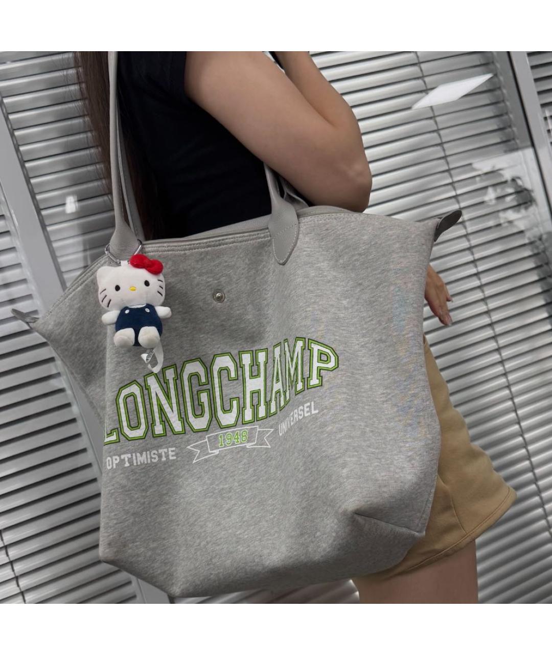 LONGCHAMP Серая сумка через плечо, фото 6