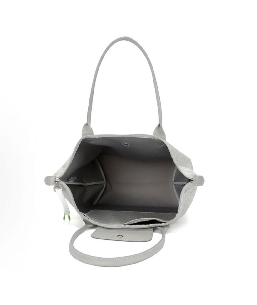 LONGCHAMP Серая сумка через плечо, фото 4