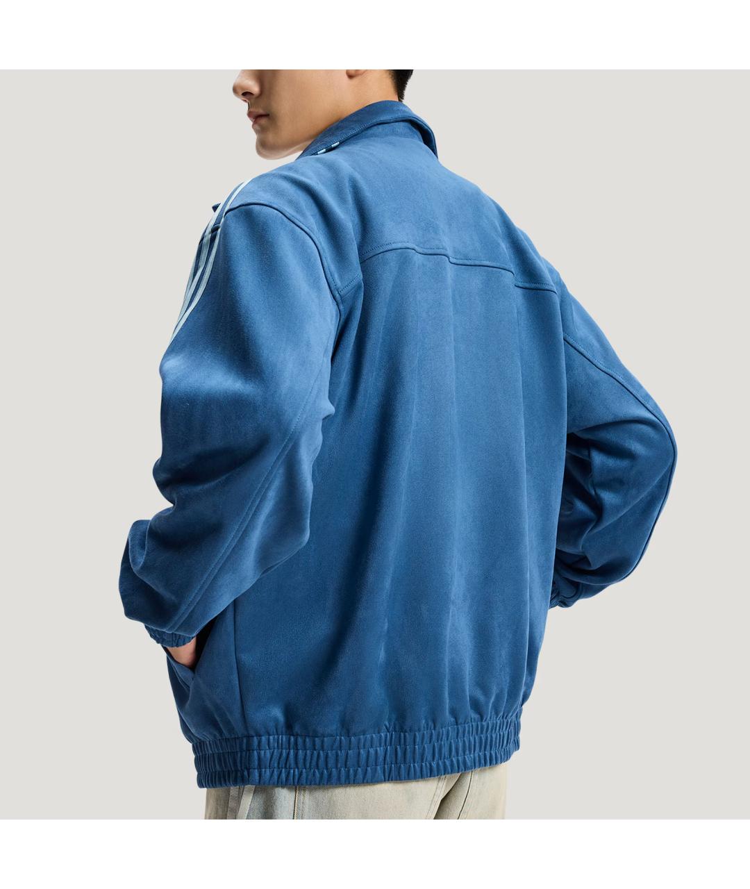 ADIDAS Синяя полиэстеровая куртка, фото 4