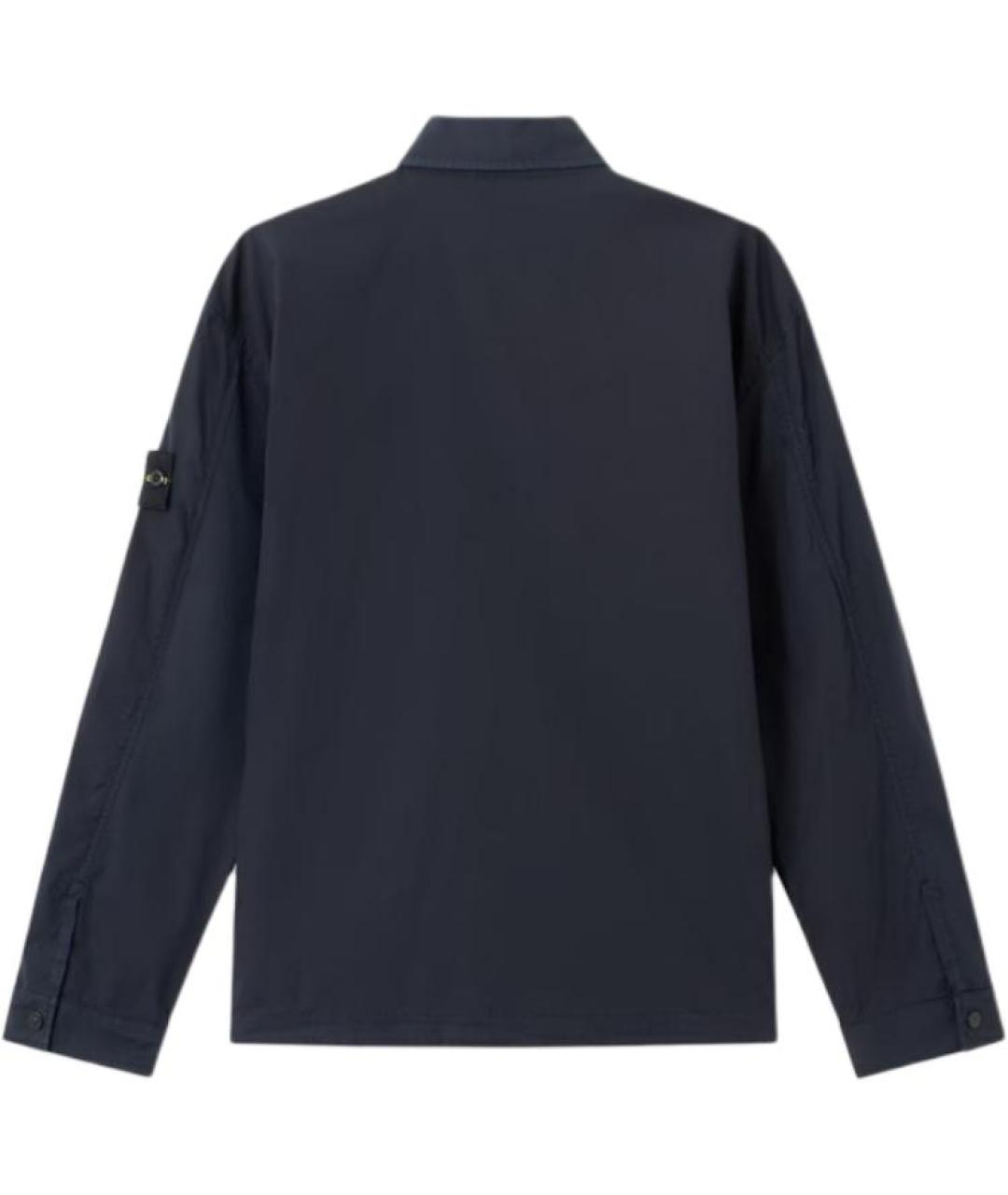 STONE ISLAND Темно-синяя классическая рубашка, фото 2