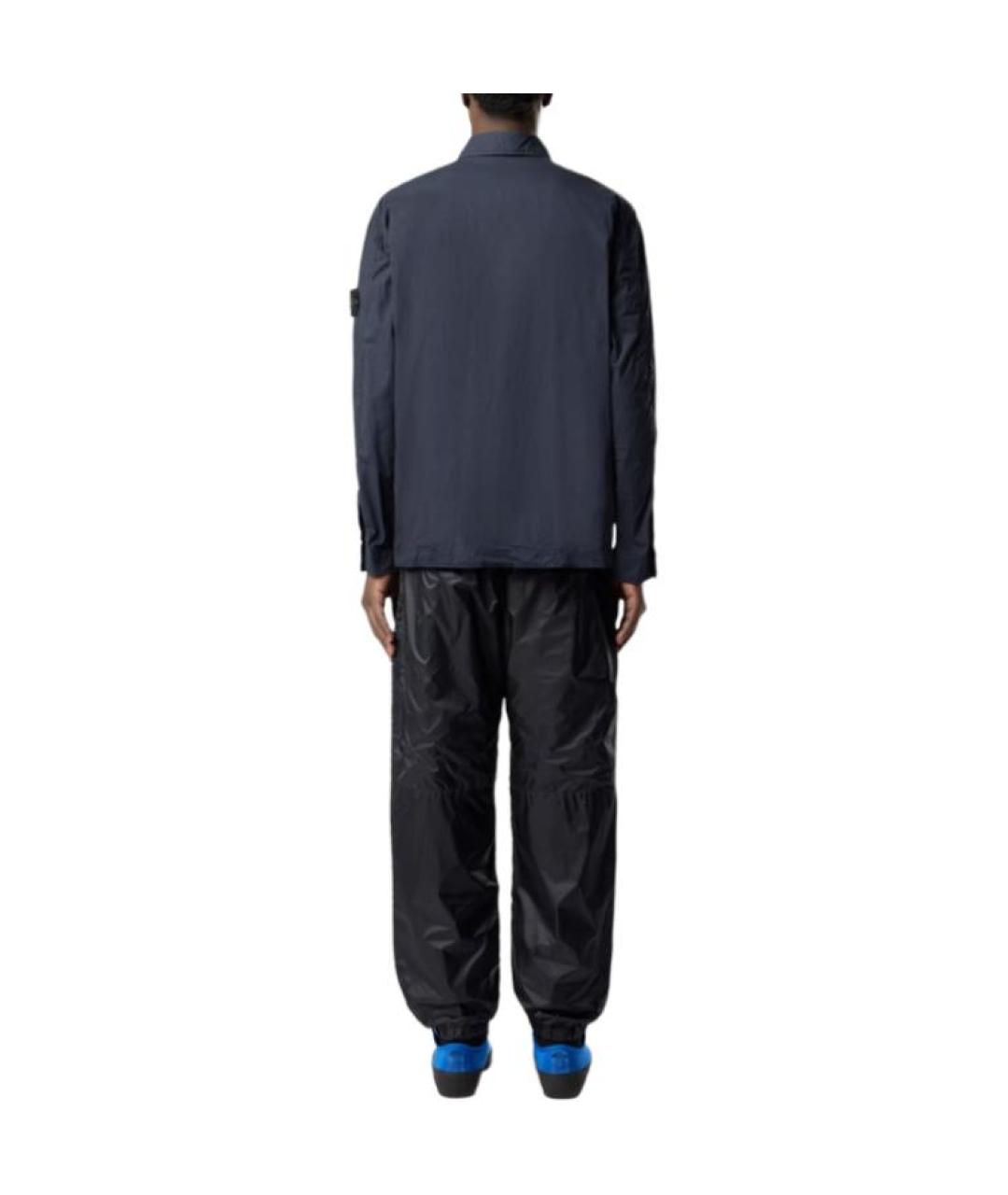STONE ISLAND Темно-синяя классическая рубашка, фото 4