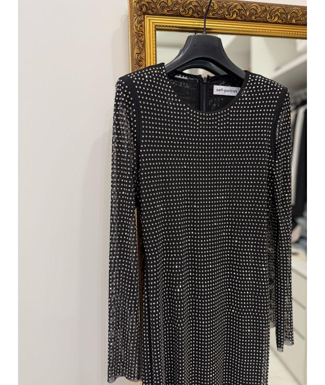 SELF-PORTRAIT Темно-синее вечернее платье, фото 2