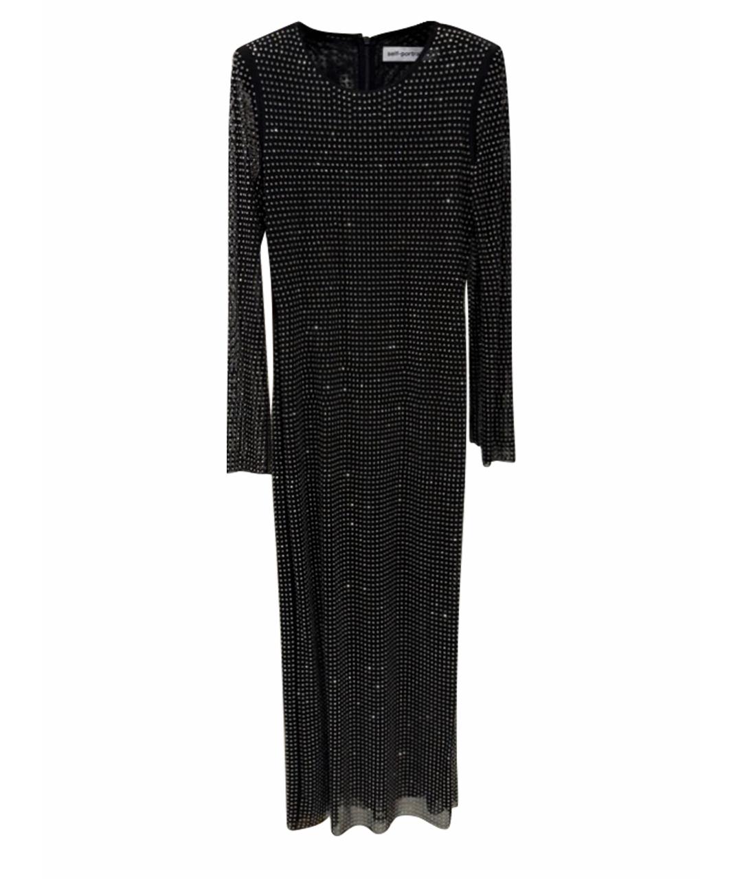 SELF-PORTRAIT Темно-синее вечернее платье, фото 1