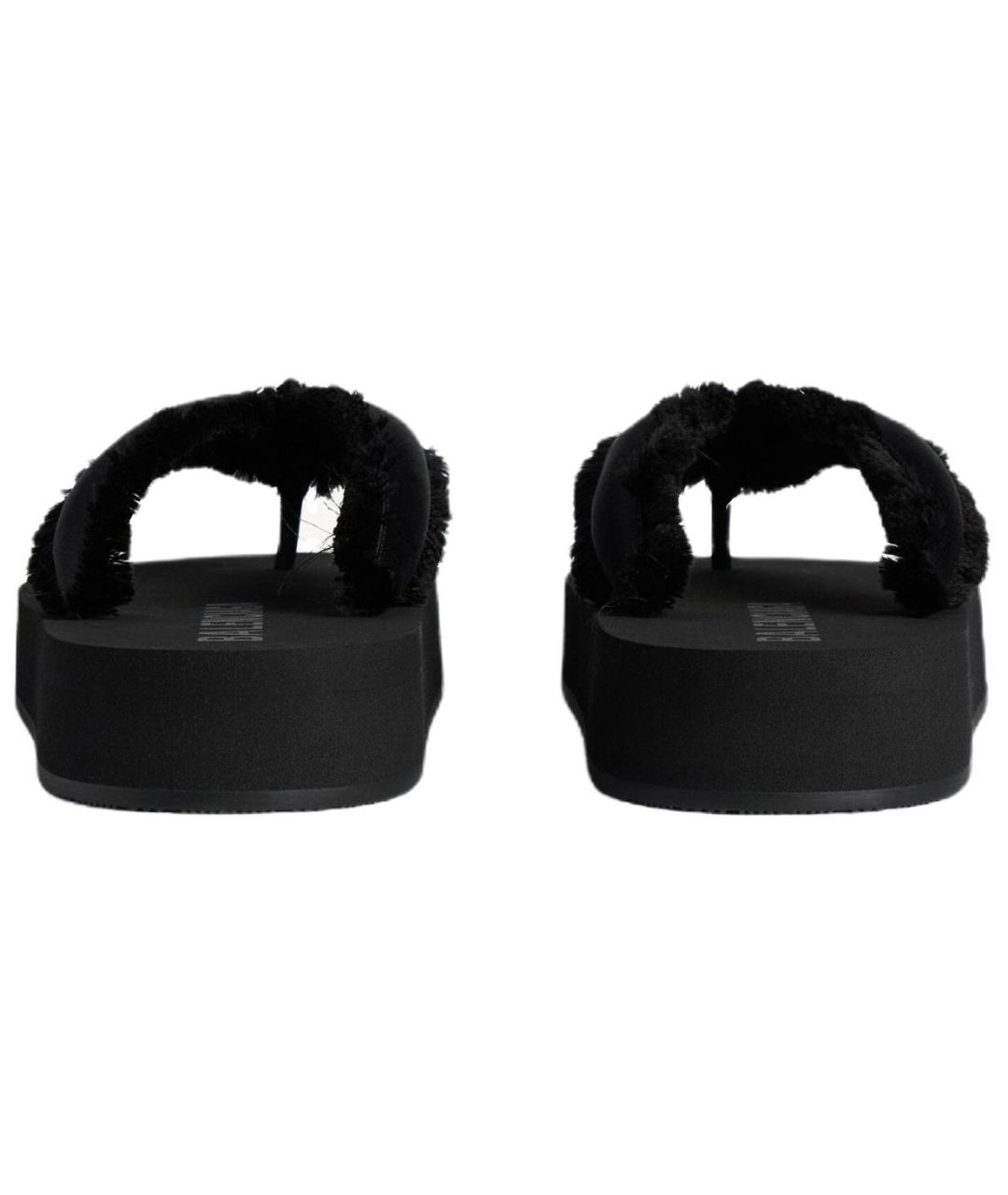 BALENCIAGA Черные шлепанцы, фото 4