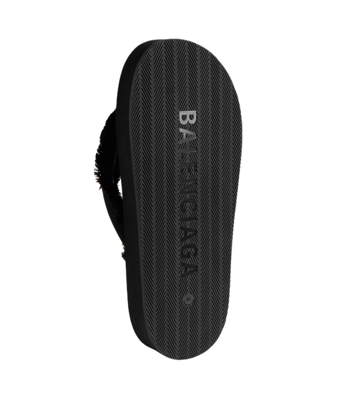 BALENCIAGA Черные шлепанцы, фото 5