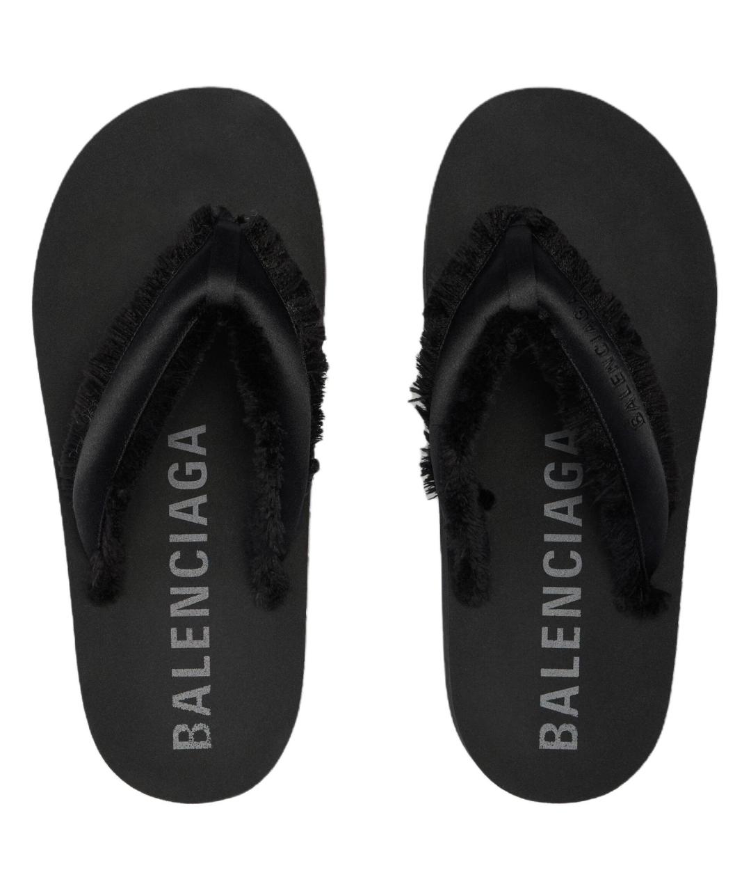 BALENCIAGA Черные шлепанцы, фото 3