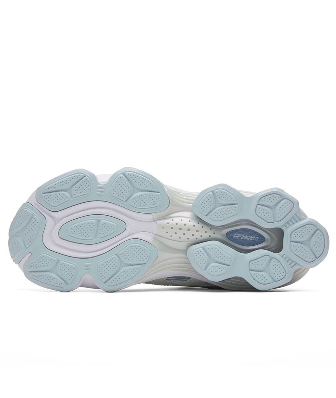 ASICS Голубые кожаные кроссовки, фото 5