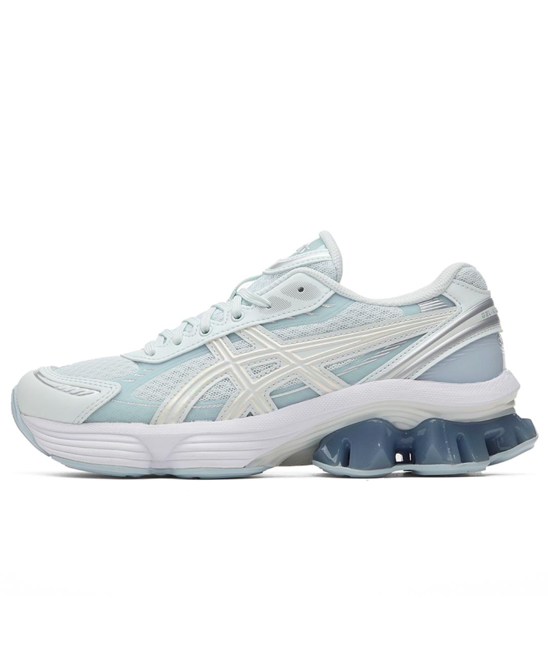ASICS Голубые кожаные кроссовки, фото 2