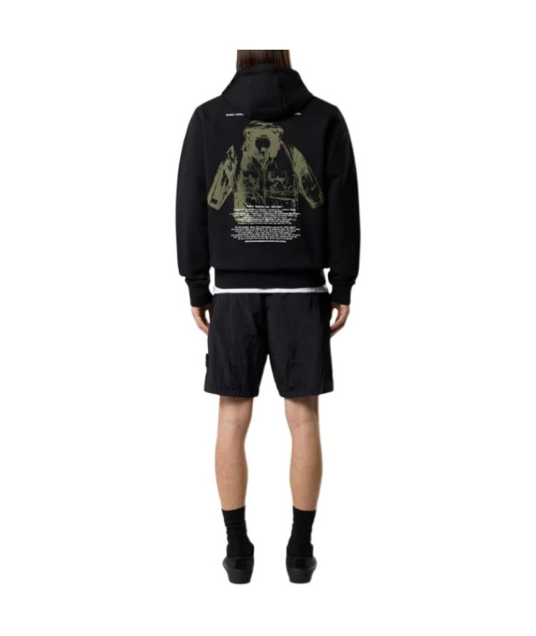 STONE ISLAND Черные шорты, фото 3