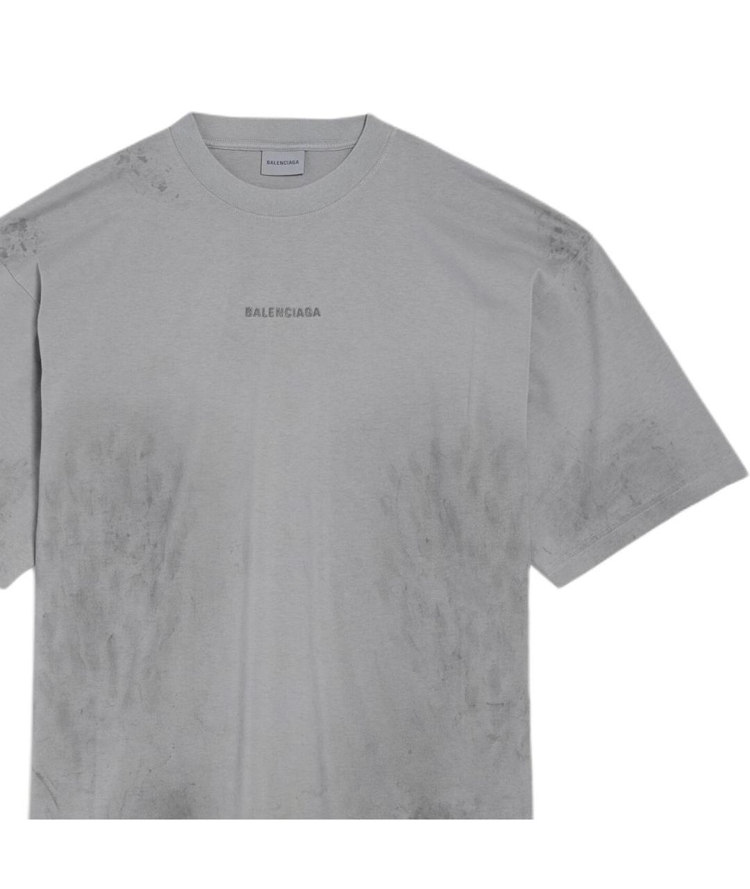 BALENCIAGA Серая футболка, фото 3