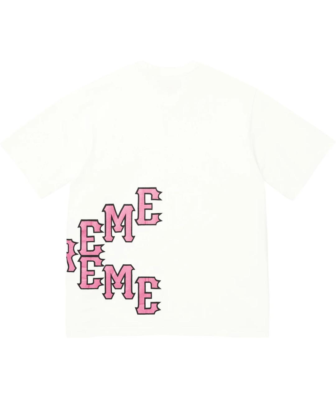 SUPREME Белая футболка, фото 2