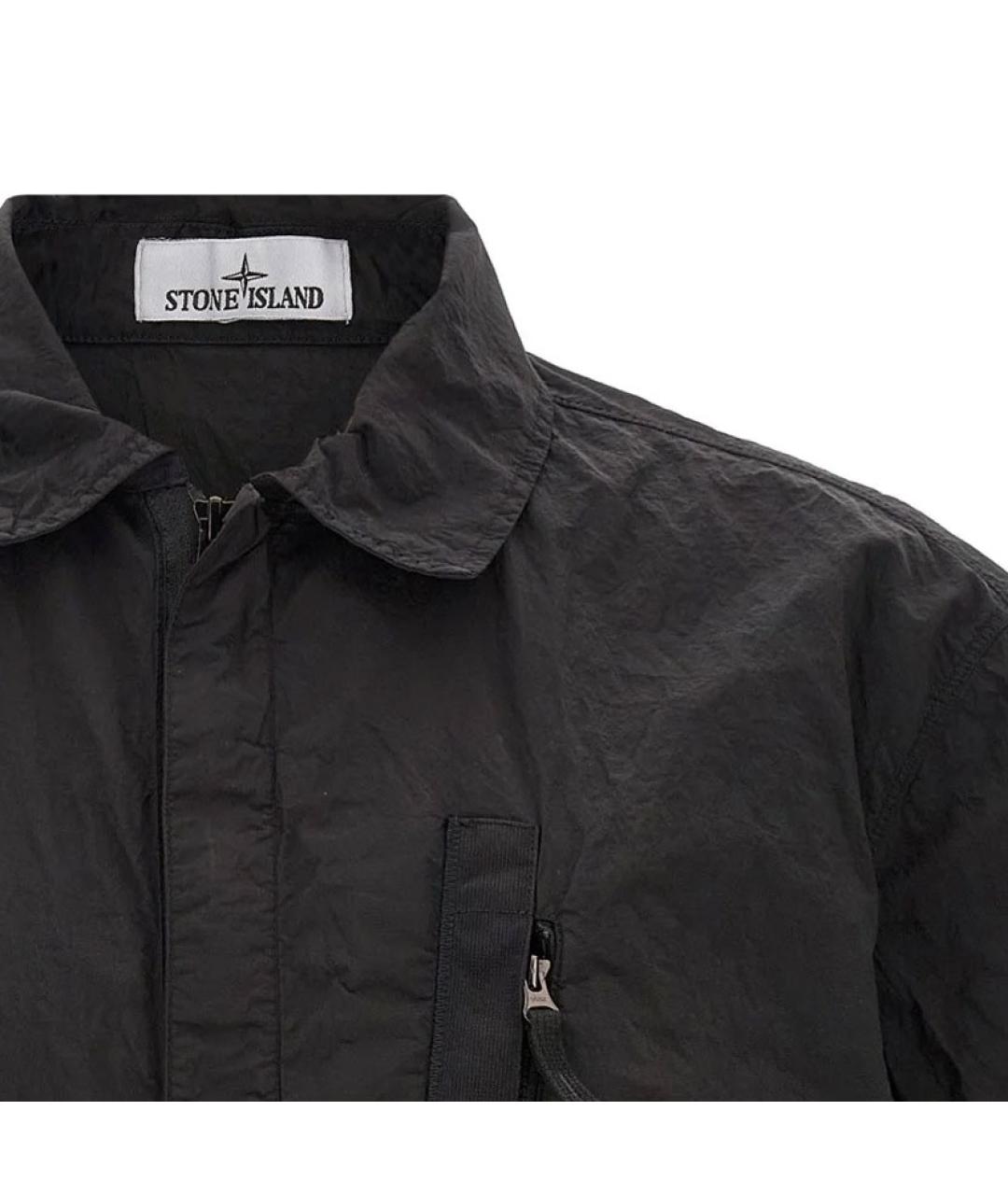STONE ISLAND Черная рубашка, фото 3