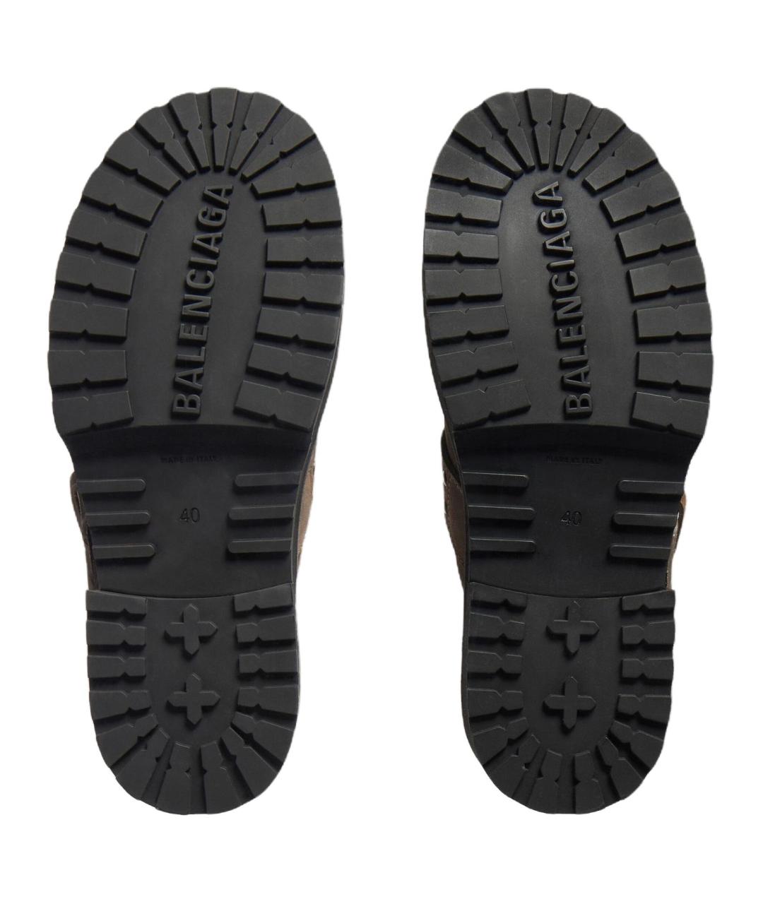 BALENCIAGA Коричневые мюли, фото 4