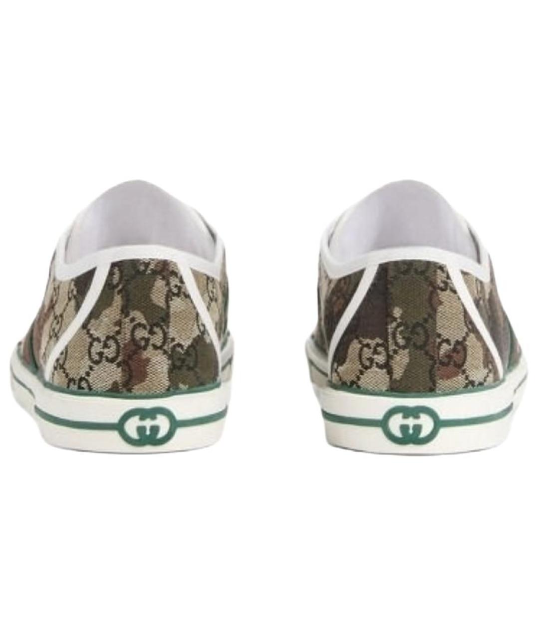 GUCCI Черные низкие кроссовки / кеды, фото 5