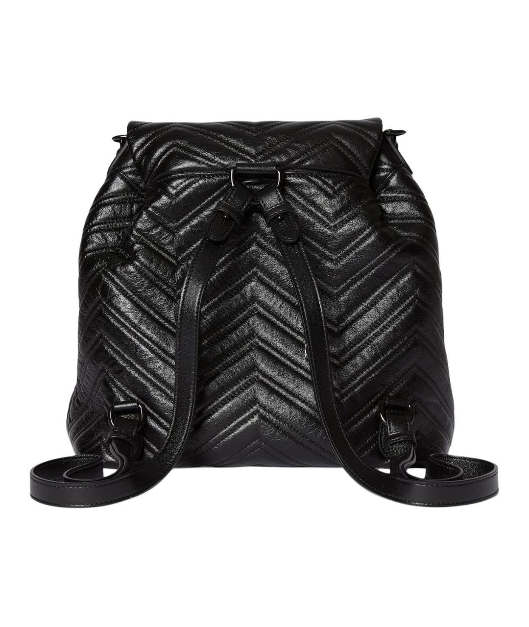 GUCCI Черный кожаный рюкзак, фото 4