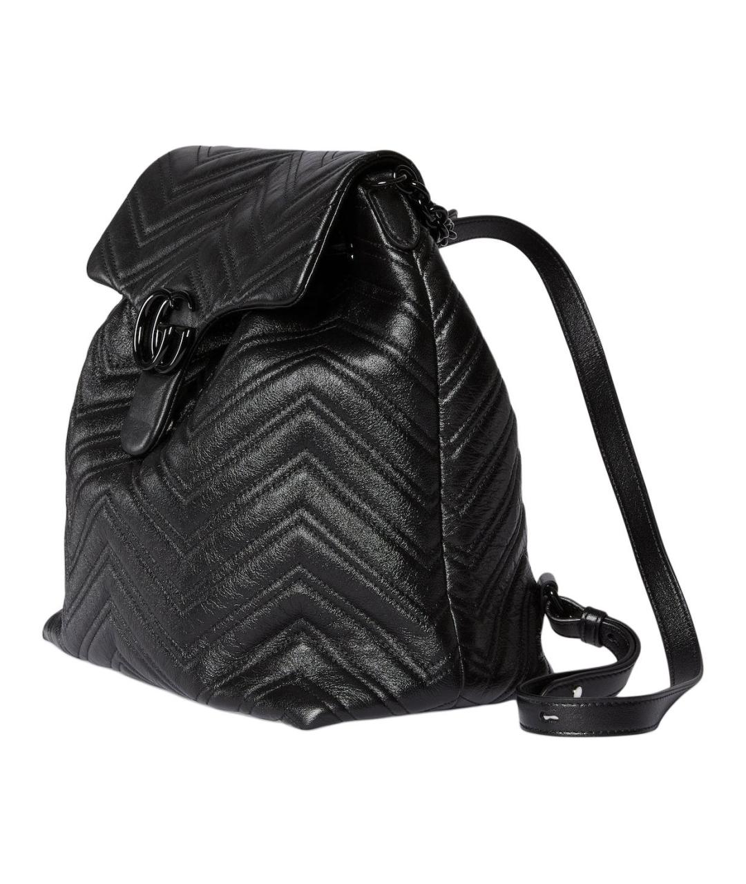 GUCCI Черный кожаный рюкзак, фото 3