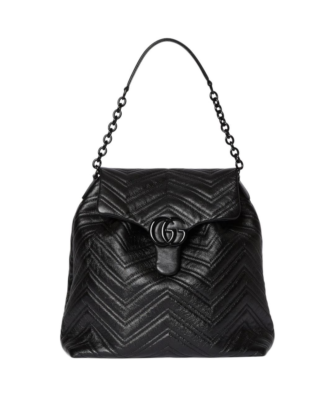 GUCCI Черный кожаный рюкзак, фото 2