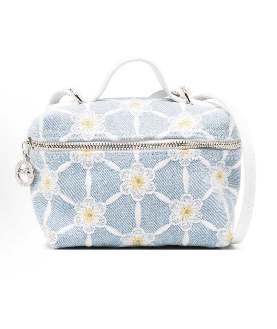 LONGCHAMP Голубая деним сумка через плечо, фото 9