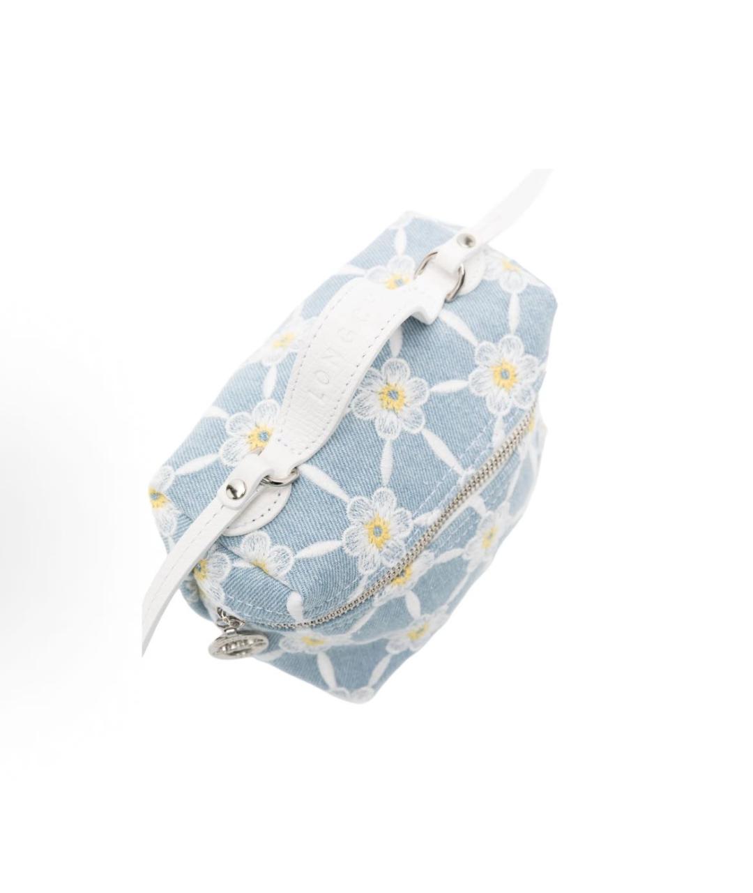 LONGCHAMP Голубая деним сумка через плечо, фото 6