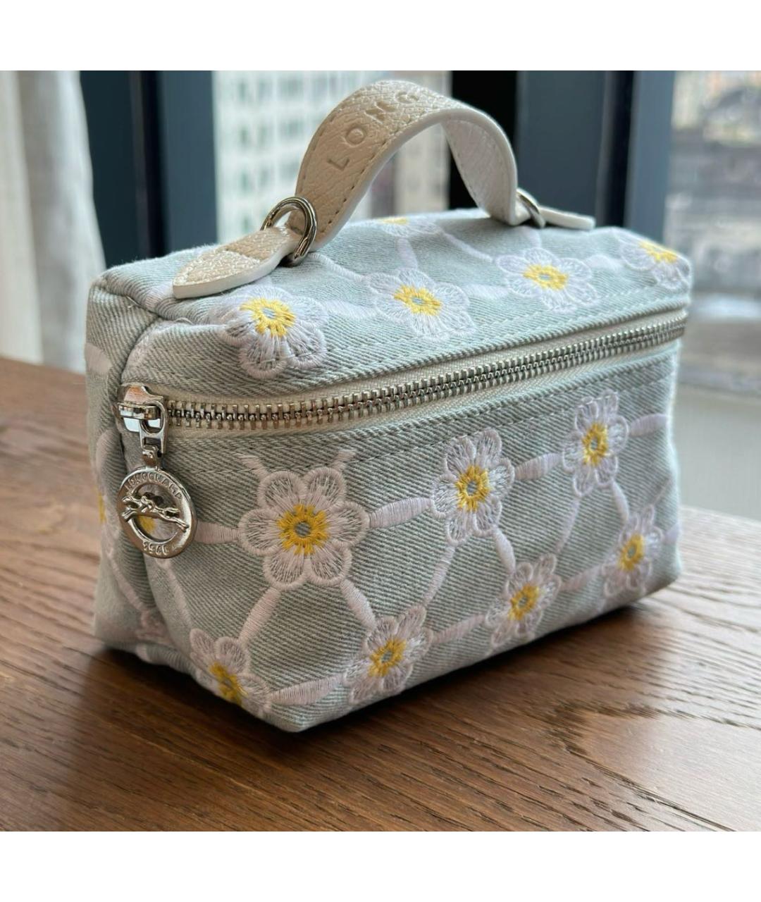 LONGCHAMP Голубая деним сумка через плечо, фото 3