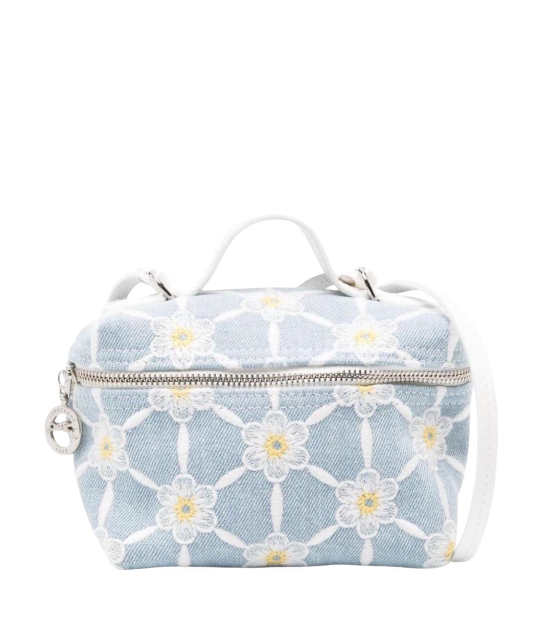 LONGCHAMP Голубая деним сумка через плечо, фото 1