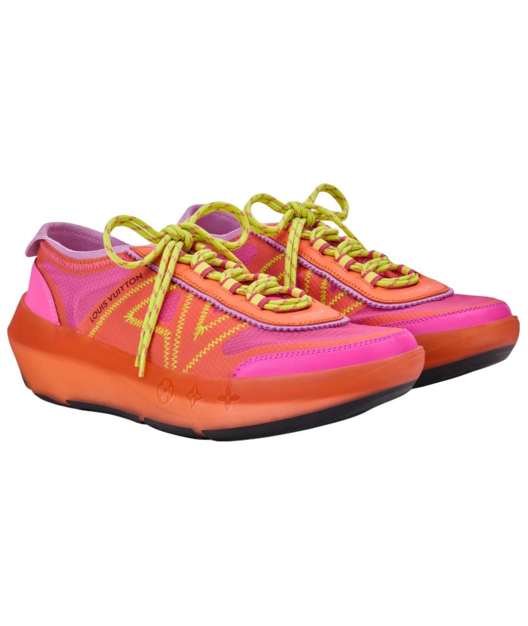 LOUIS VUITTON Розовые кроссовки, фото 3