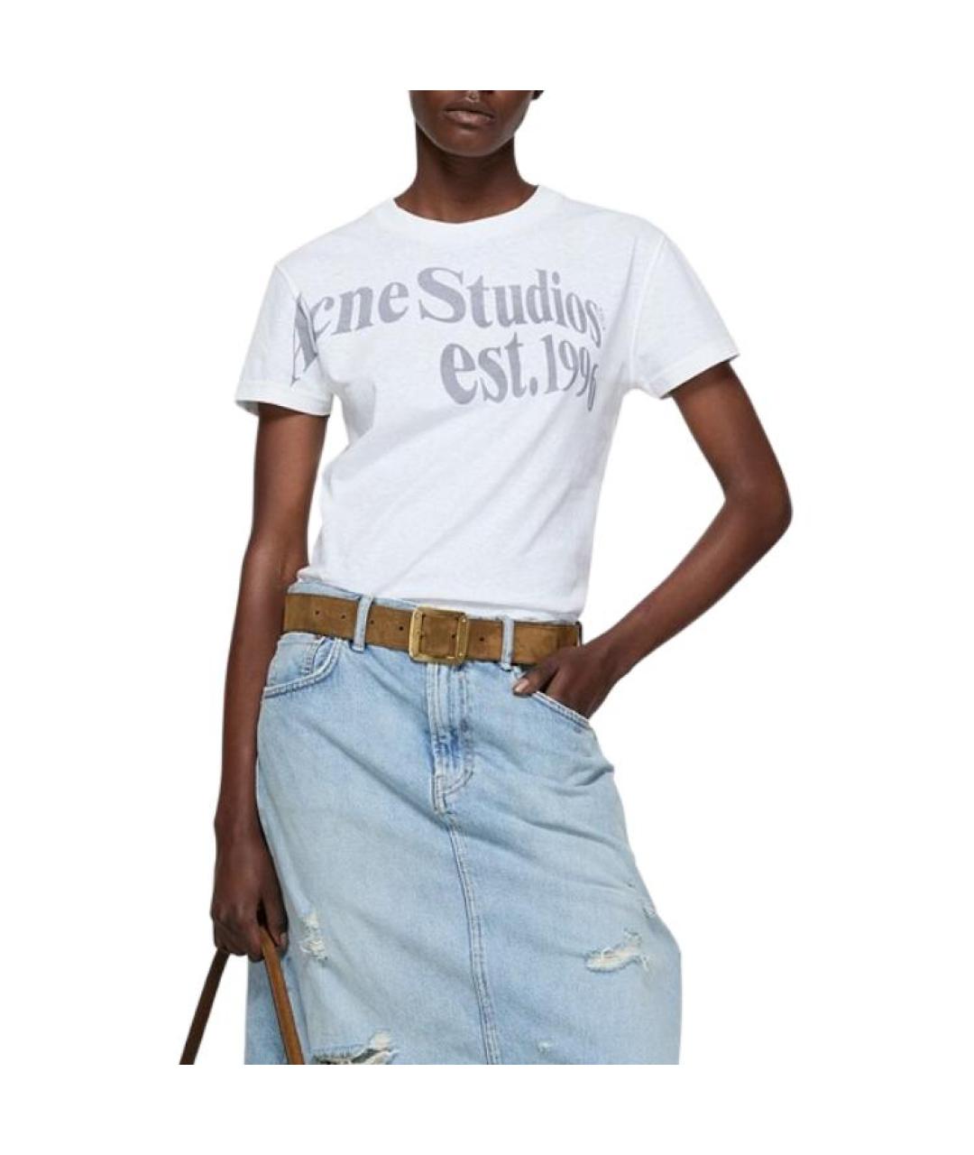 ACNE STUDIOS Бежевая футболка, фото 2