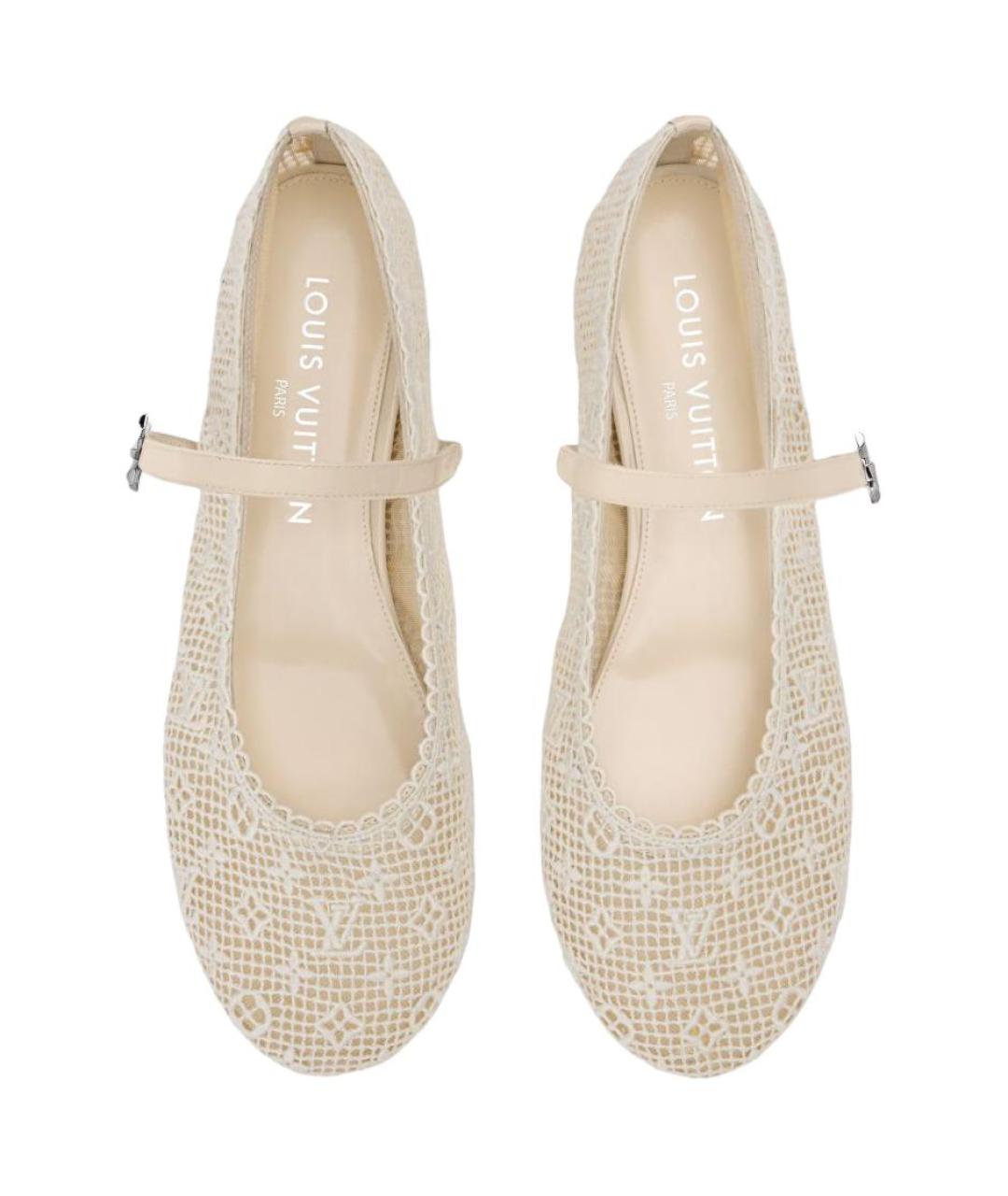 LOUIS VUITTON Бежевые туфли, фото 4