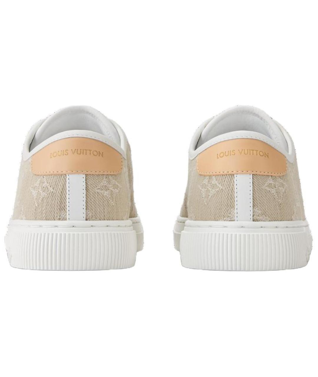 LOUIS VUITTON Бежевые кеды, фото 5