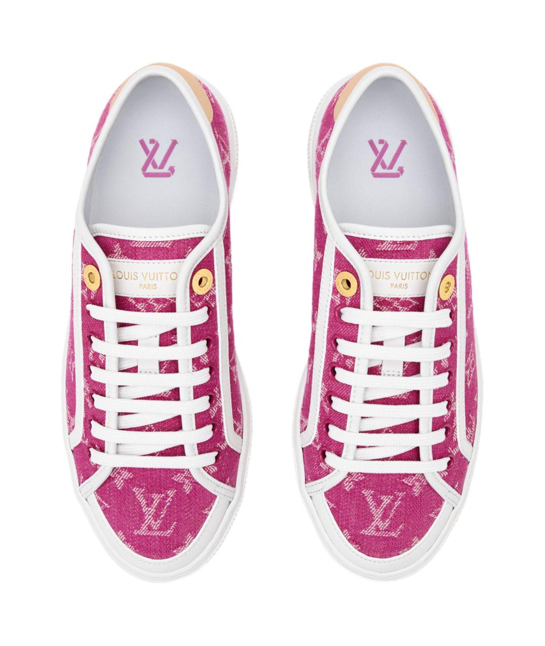 LOUIS VUITTON Розовые кеды, фото 4
