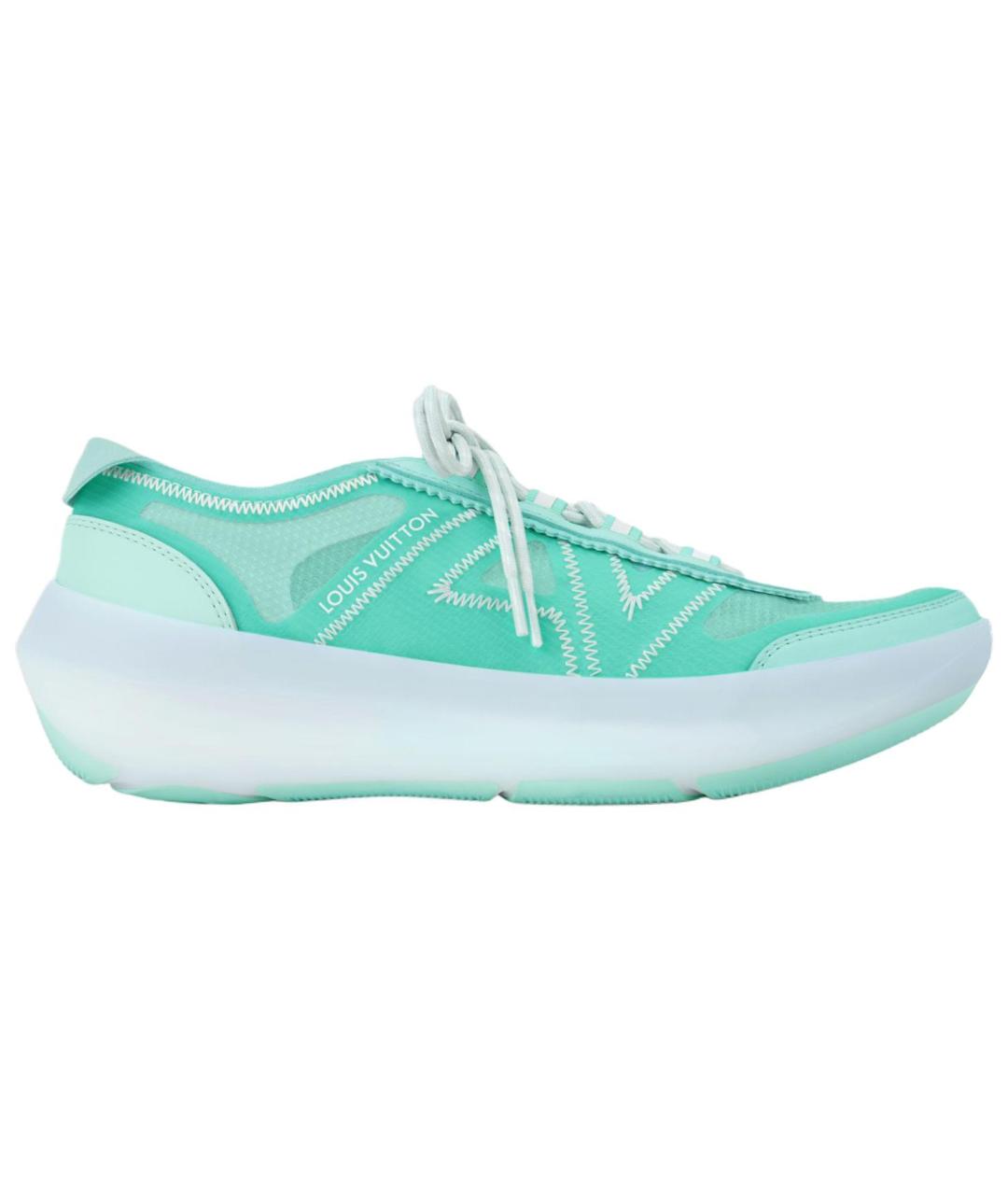 LOUIS VUITTON Зеленые кроссовки, фото 1